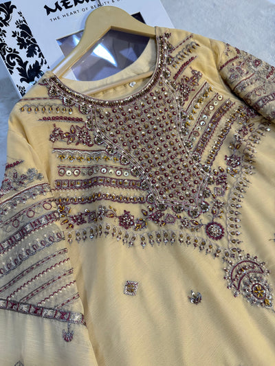 SN40 - Readymade - 3 Piece Chiffon Outfit - Memsaab Online