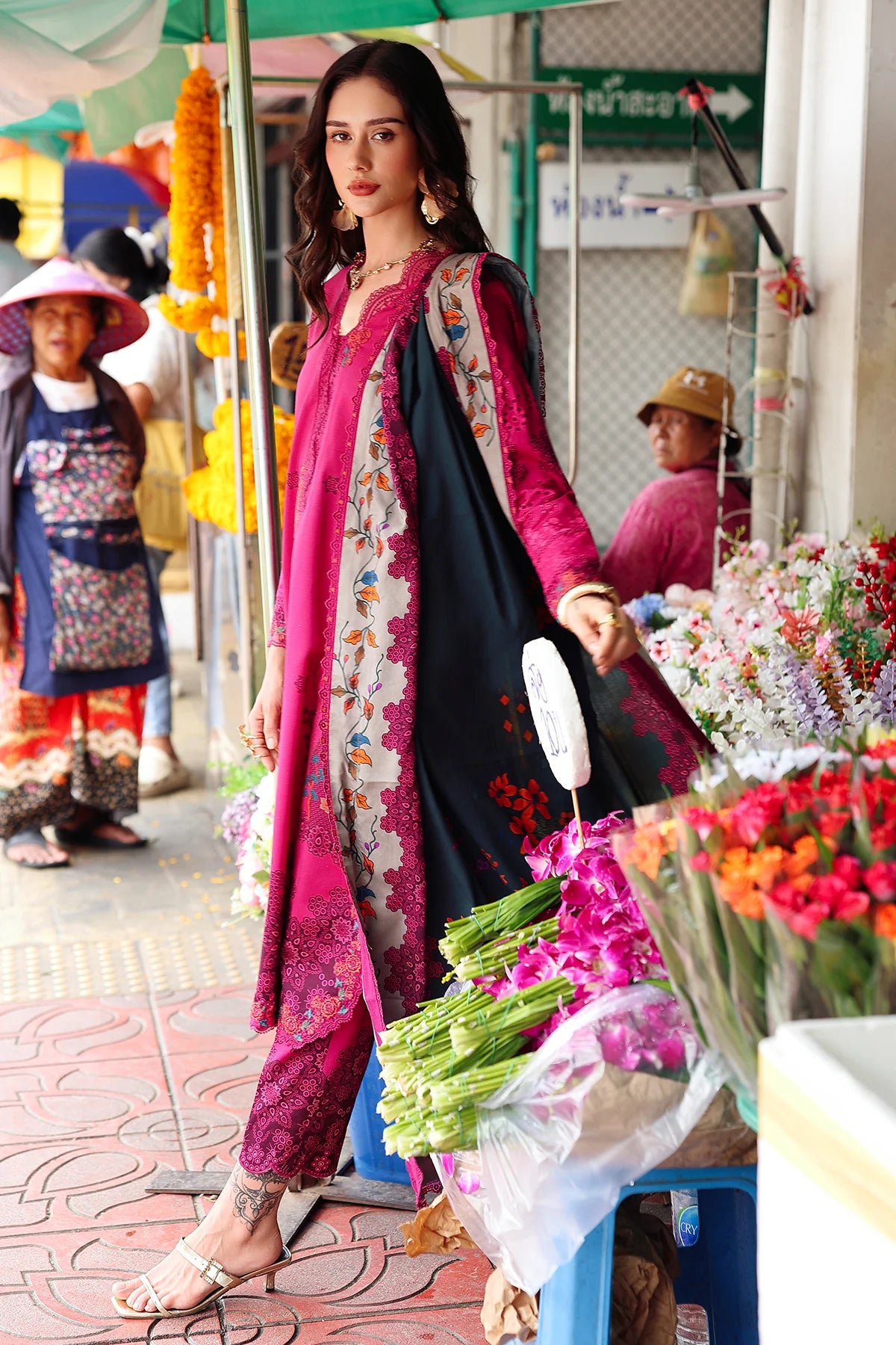 ANW6-06 CHARIZMA 3-PC Unstitched Embroidered Linen Collection 2025 - Memsaab Online