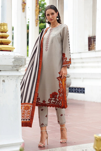 ANW6-05 CHARIZMA 3-PC Unstitched Embroidered Linen Collection 2025 - Memsaab Online
