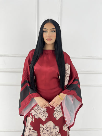 RBY-124-Readymade - Silk Kaftan 2025 - Memsaab Online