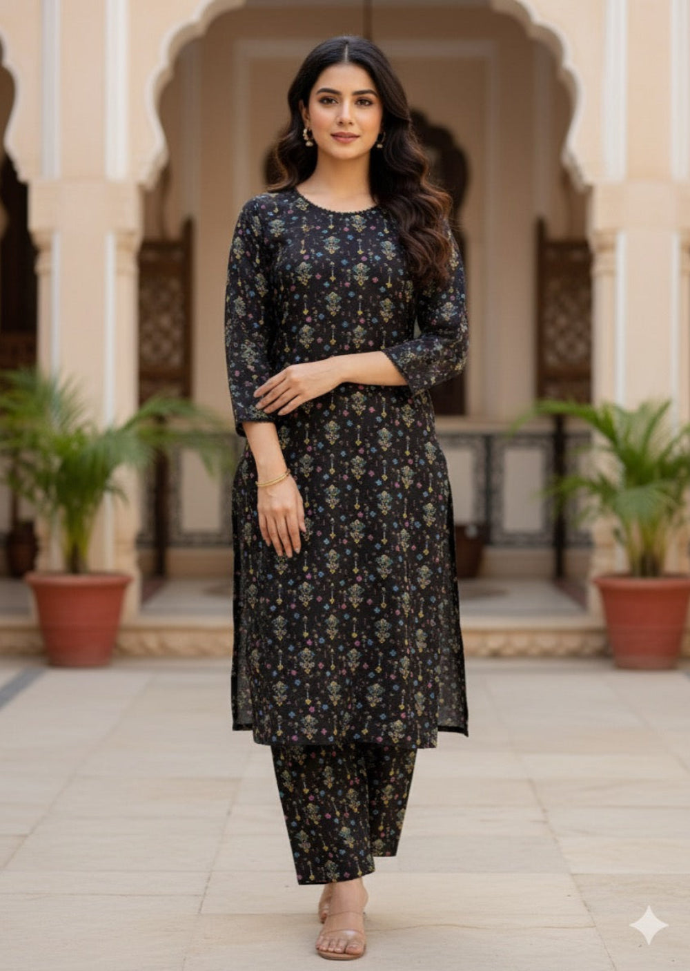 SLMN-16 Readymade Khaddar Co-ord - Memsaab Online