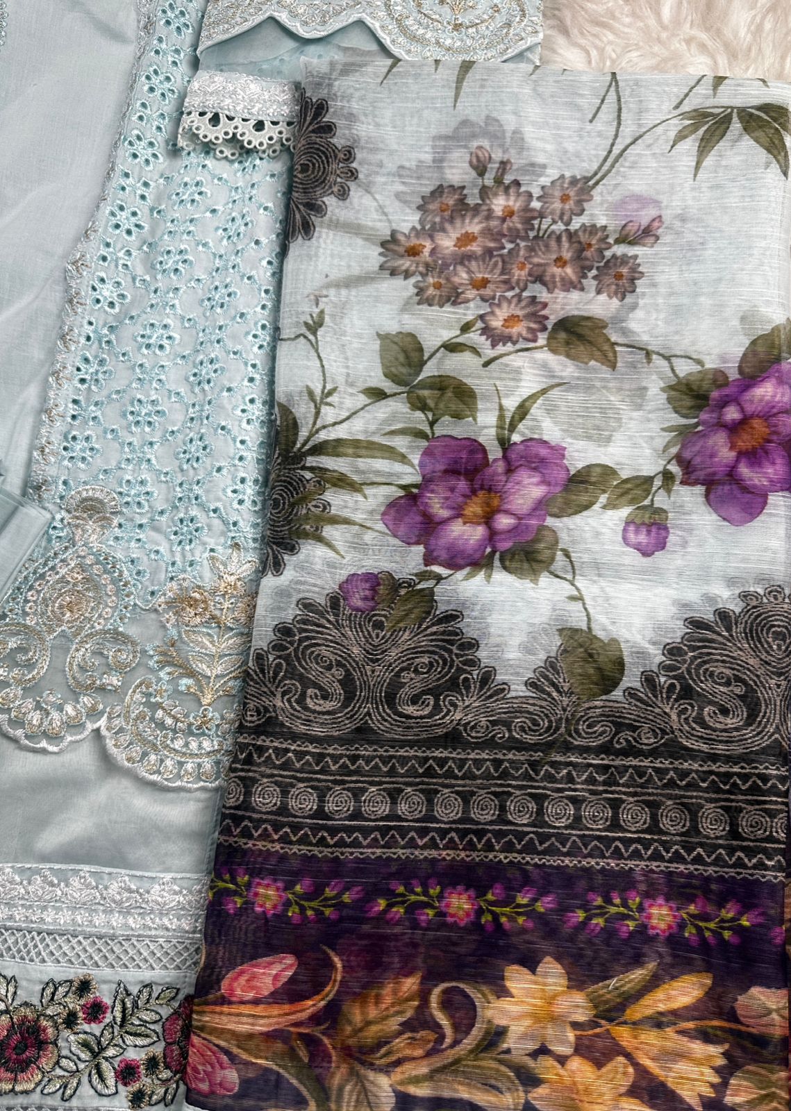 ATR-1136-Ferozi- Sehrish B Lux Cotton - Memsaab Online