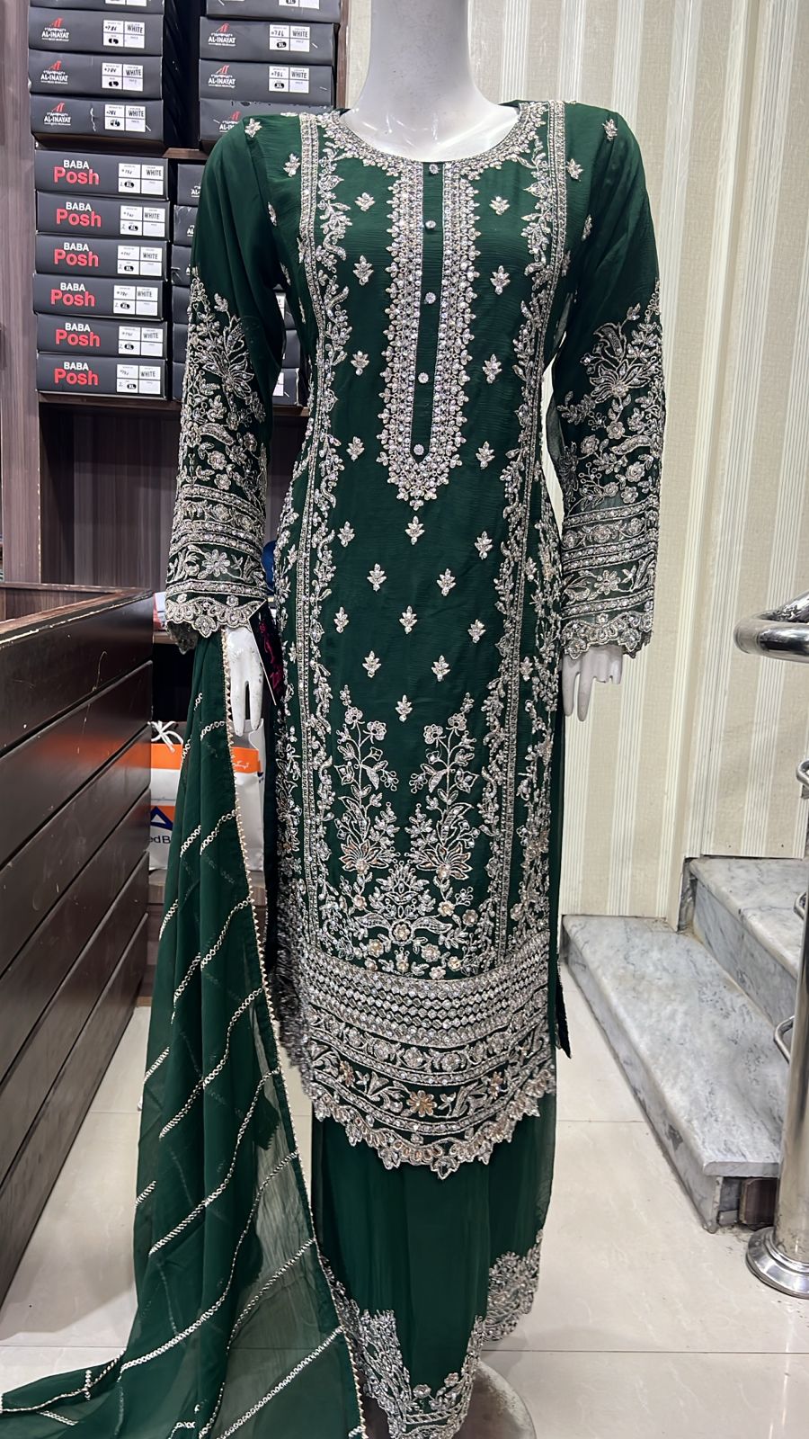 Shaz1903 - Readymade Chiffon Suit - Memsaab Online