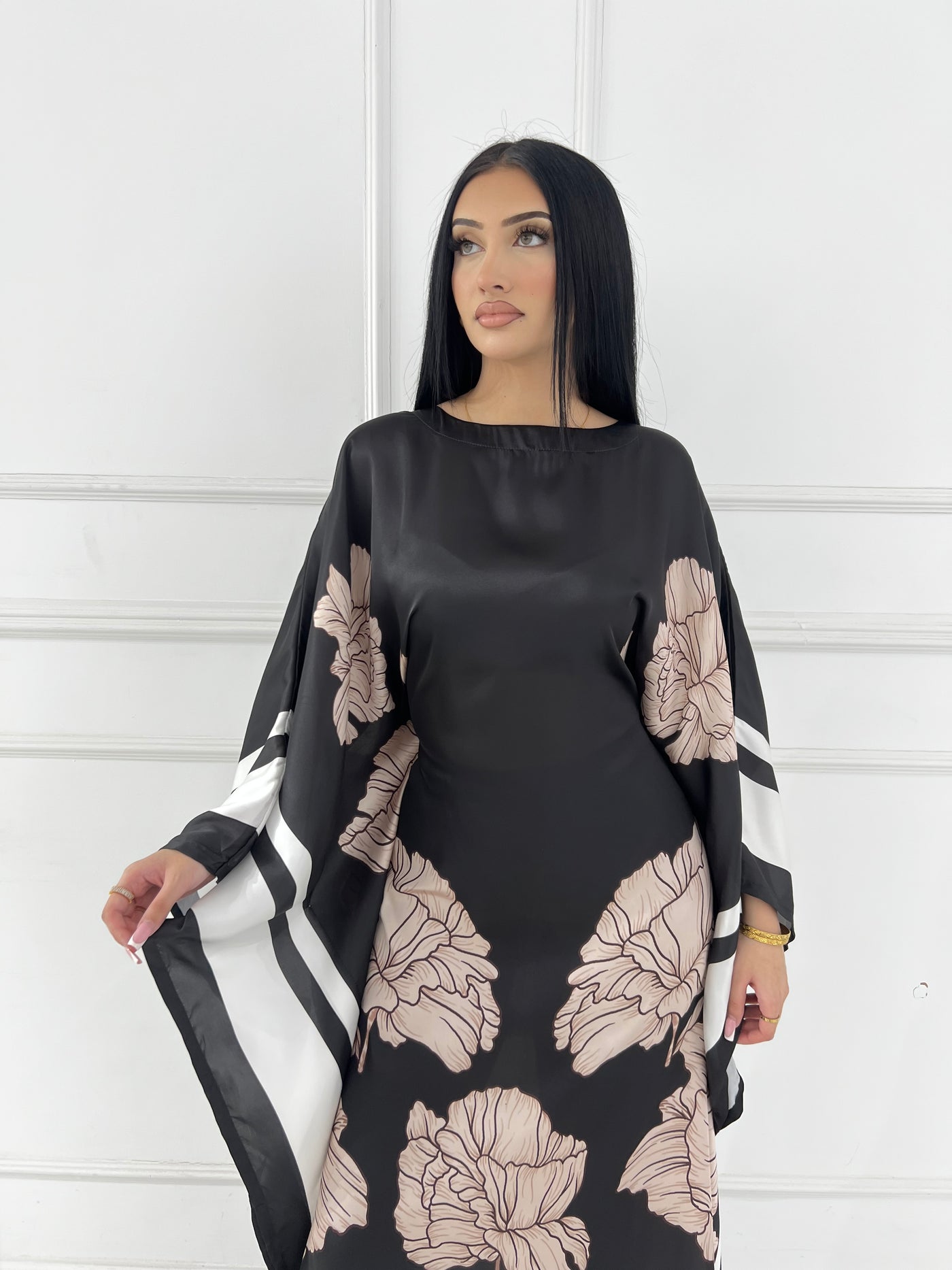 RBY-124-Readymade - Silk Kaftan 2025 - Memsaab Online