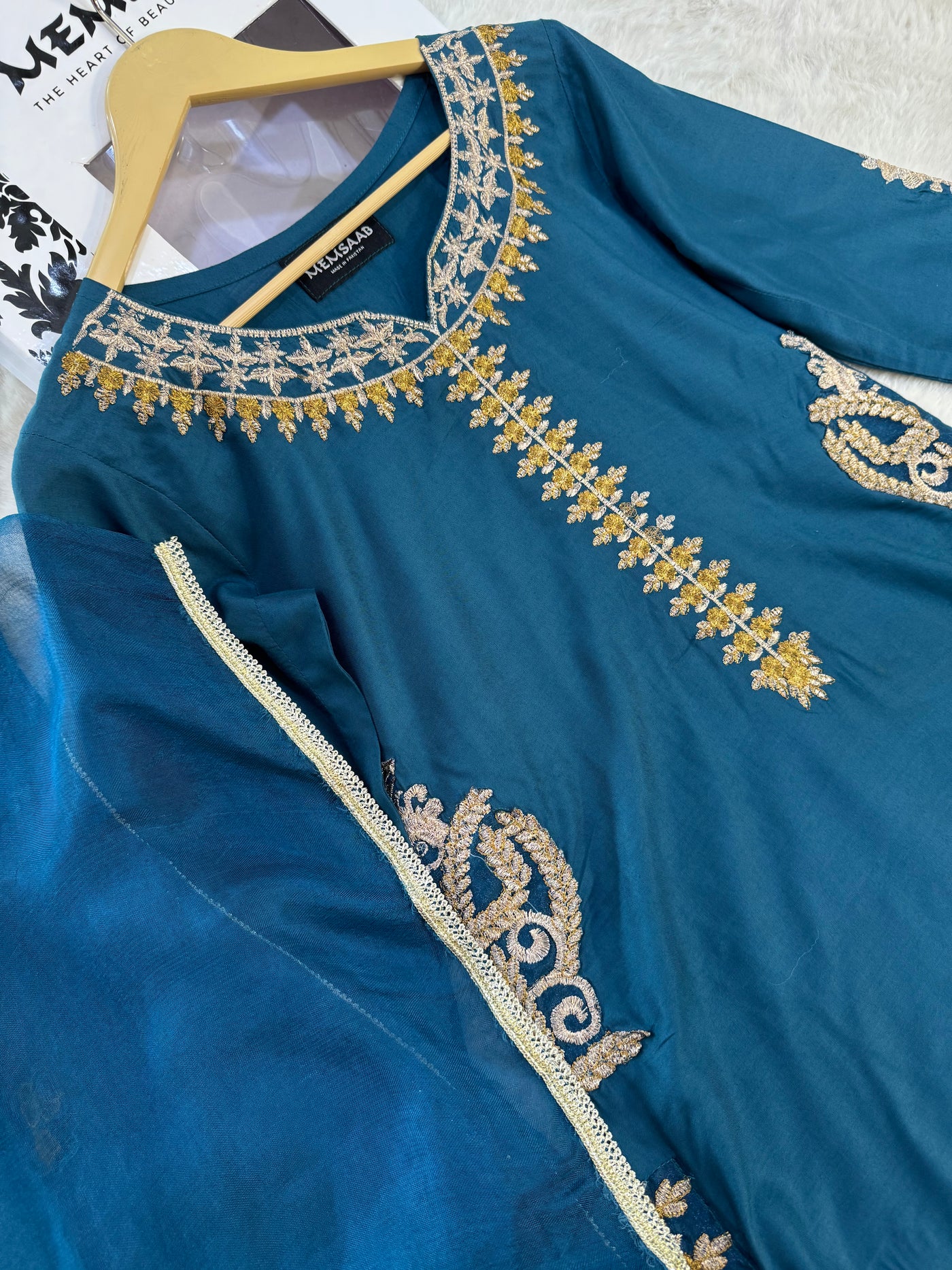 HK103 - Readymade Linen outfit - Memsaab Online