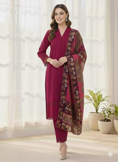 MSBMT-36 -Gulnoor - Readymade Outfit - 3 Piece Suit 2025 - Memsaab Online