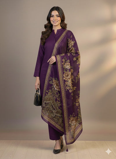 MSBMT-38 -Gulnoor- Readymade Outfit - 3 Piece Suit 2025 - Memsaab Online
