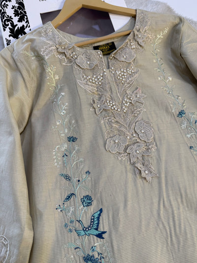 HSS-24 Readymade Lawn Suit - Memsaab Online
