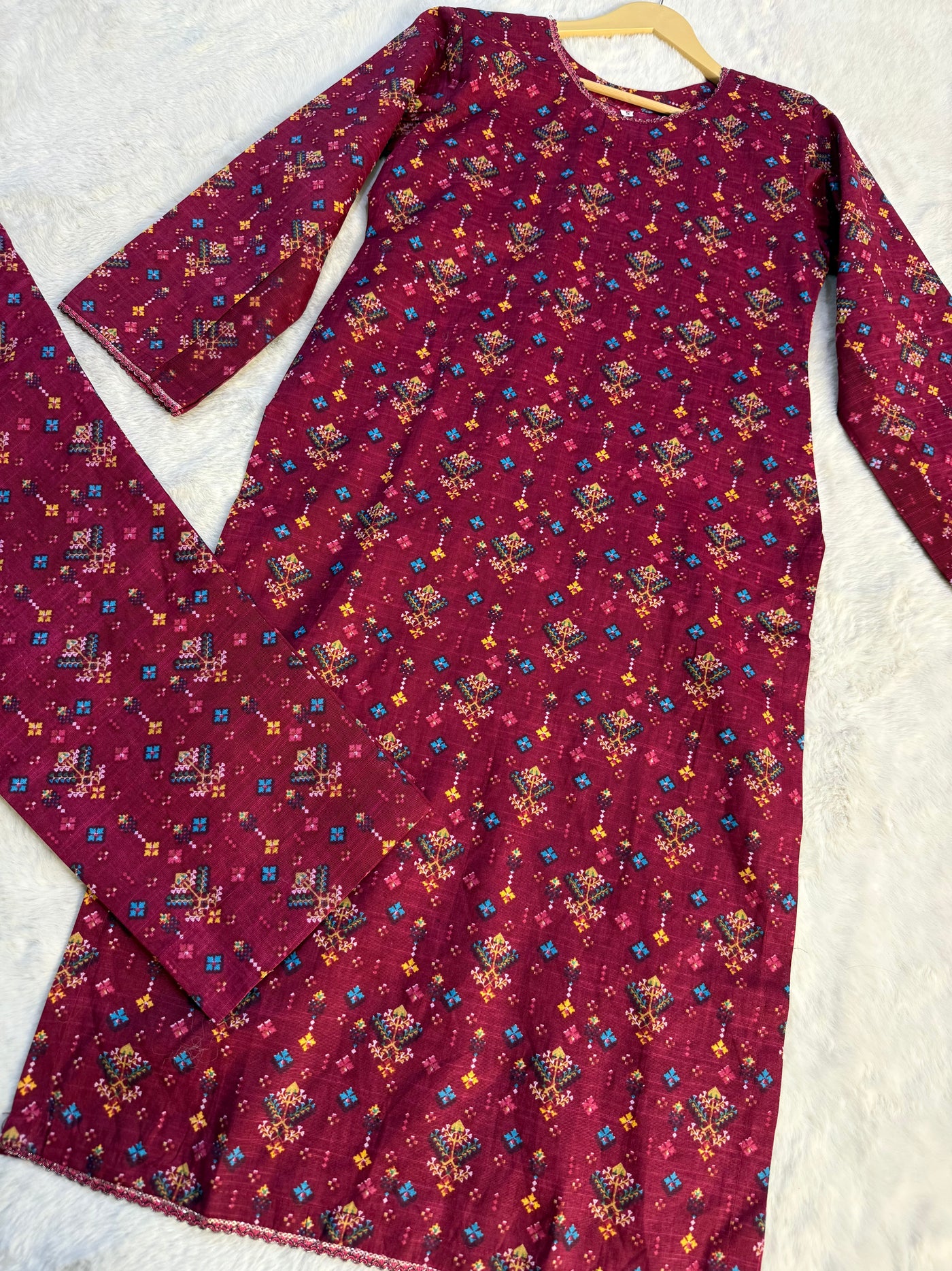 SLMN-20 Readymade Khaddar Co-ord - Memsaab Online