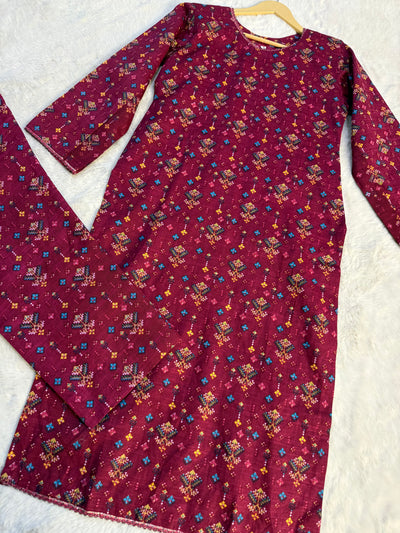 SLMN-20 Readymade Khaddar Co-ord - Memsaab Online