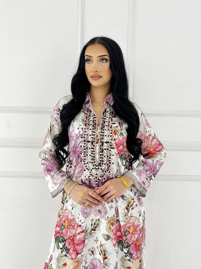 SMR3104- Readymade Silk 2 Piece Suit - Memsaab Online