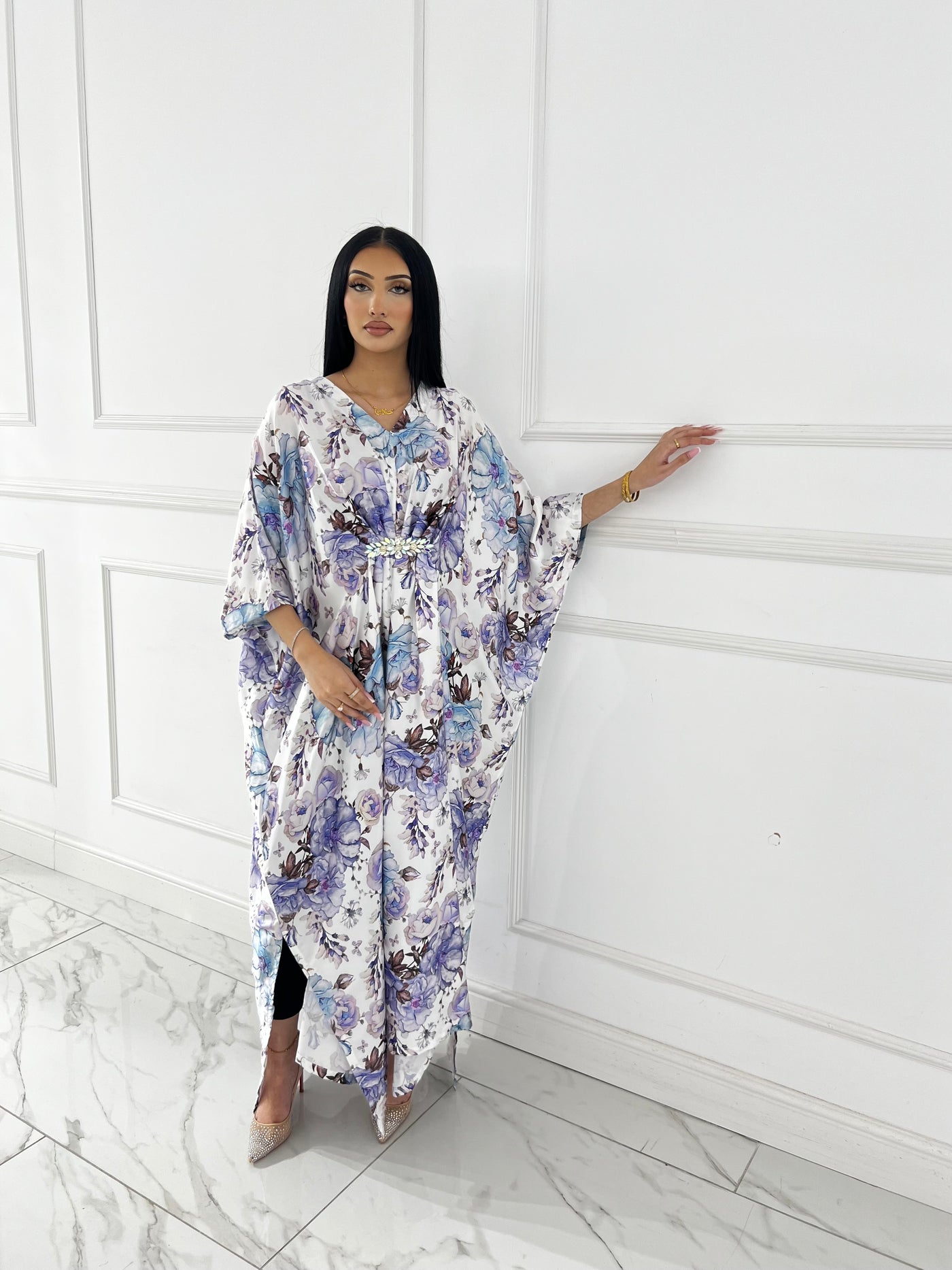 RBY-125-Readymade - Silk Kaftan 2025 - Memsaab Online