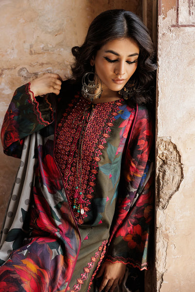 CCW6-18-Unstitched Embroidered Linen Collection 2025 - Memsaab Online
