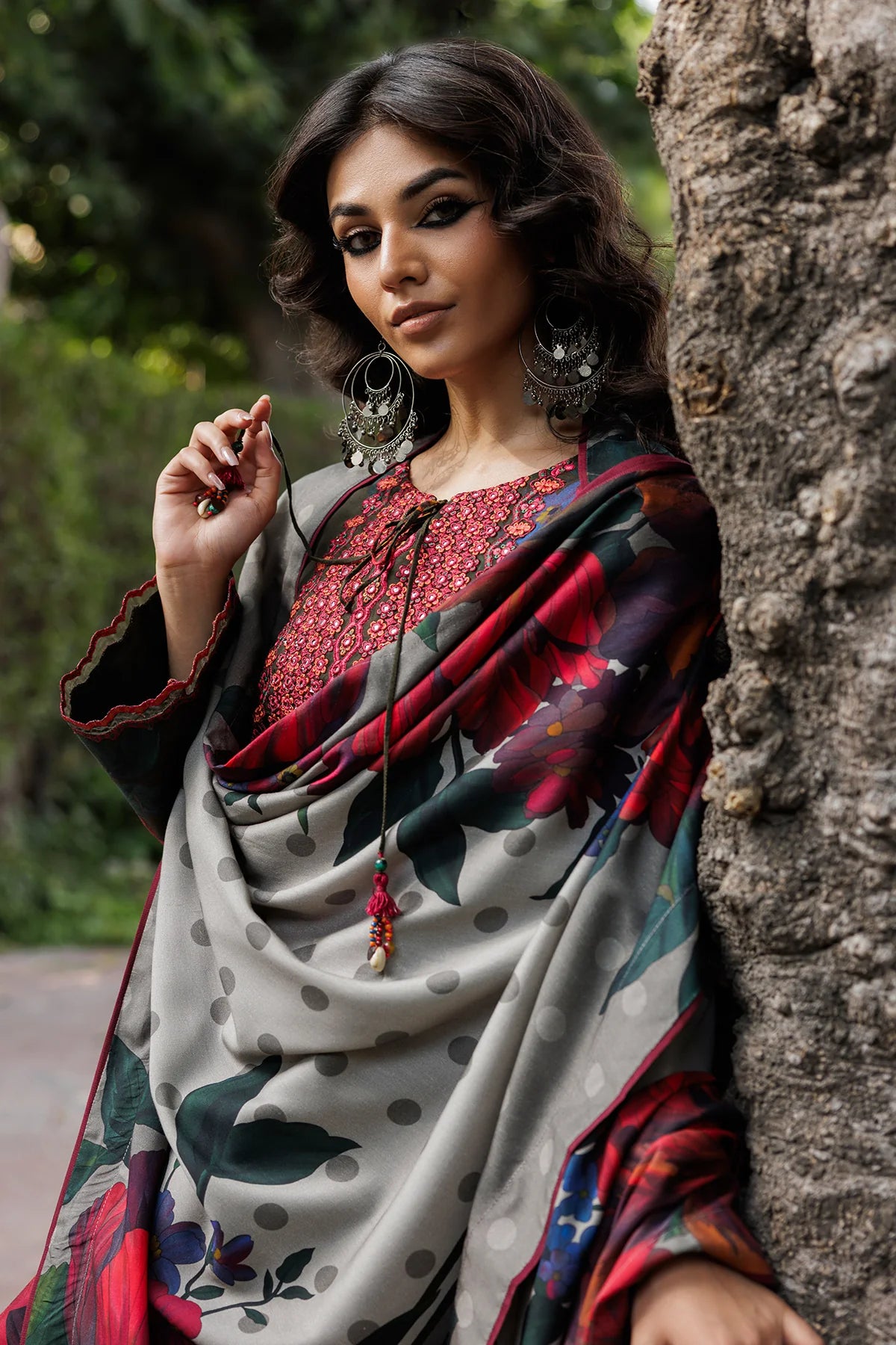 CCW6-18-Unstitched Embroidered Linen Collection 2025 - Memsaab Online