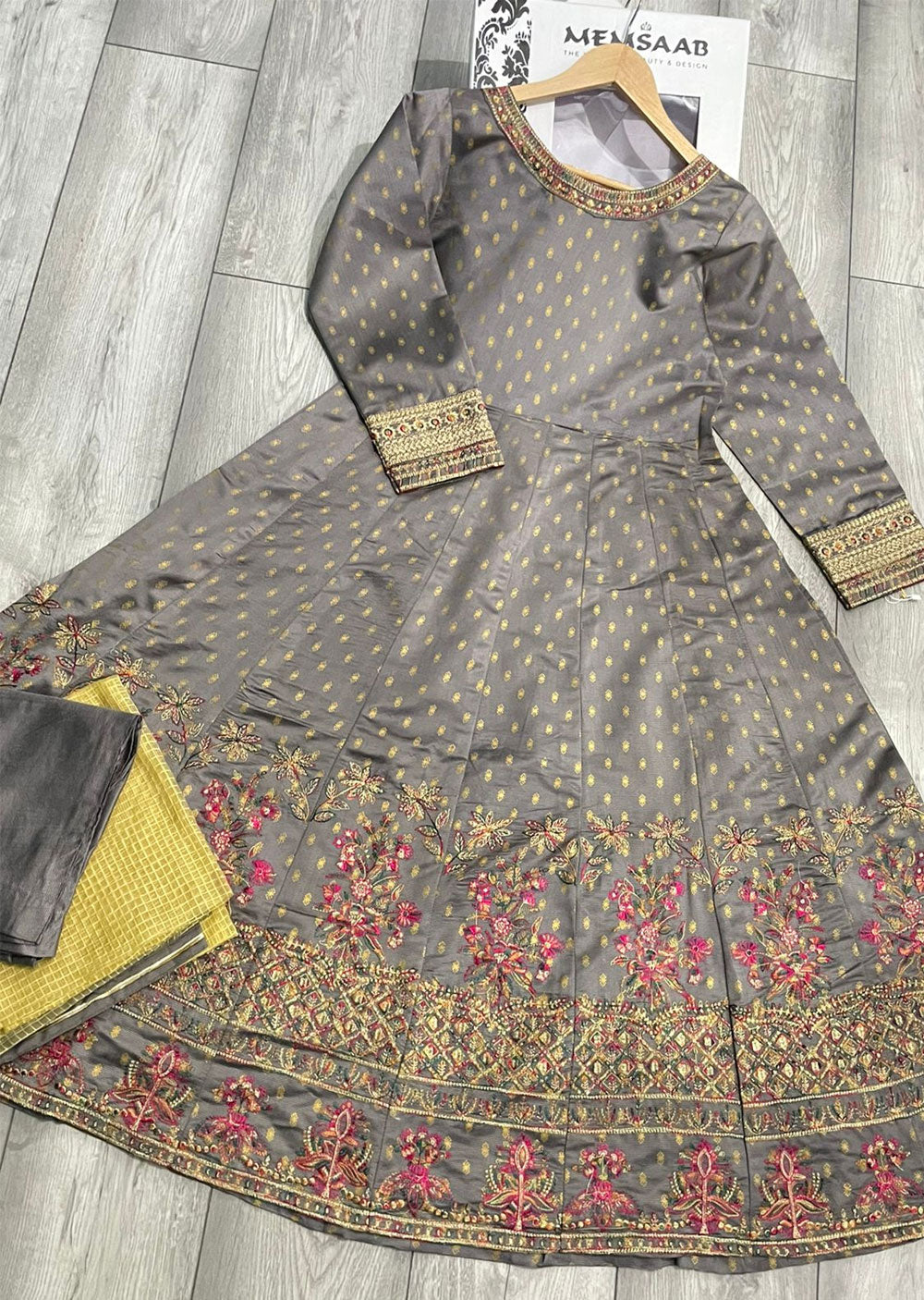 KLD1006 Laiba - Readymade Khadi Net Suit - Memsaab Online