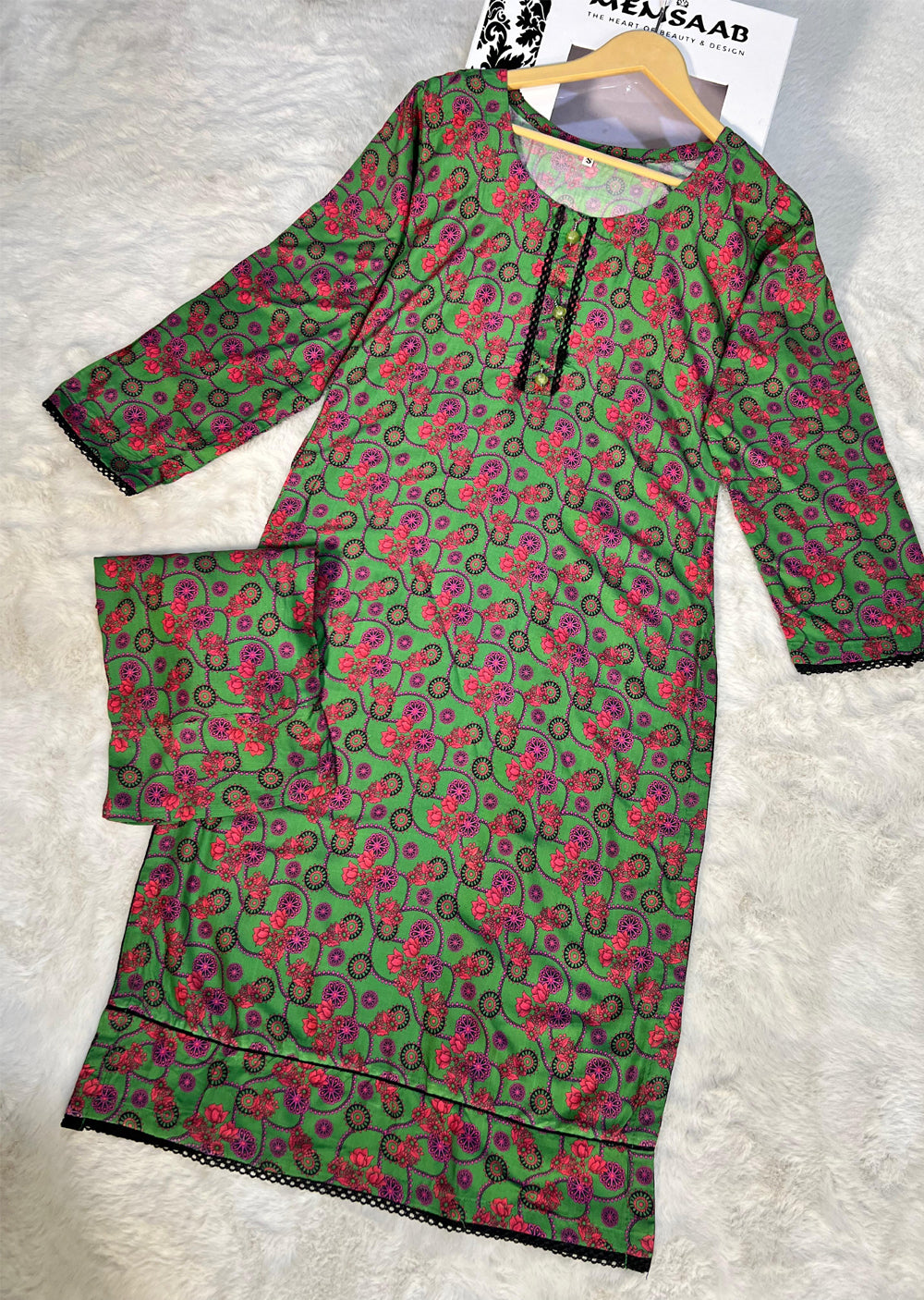 ASK1015 Readymade Lawn 2 Piece Suit - Memsaab Online