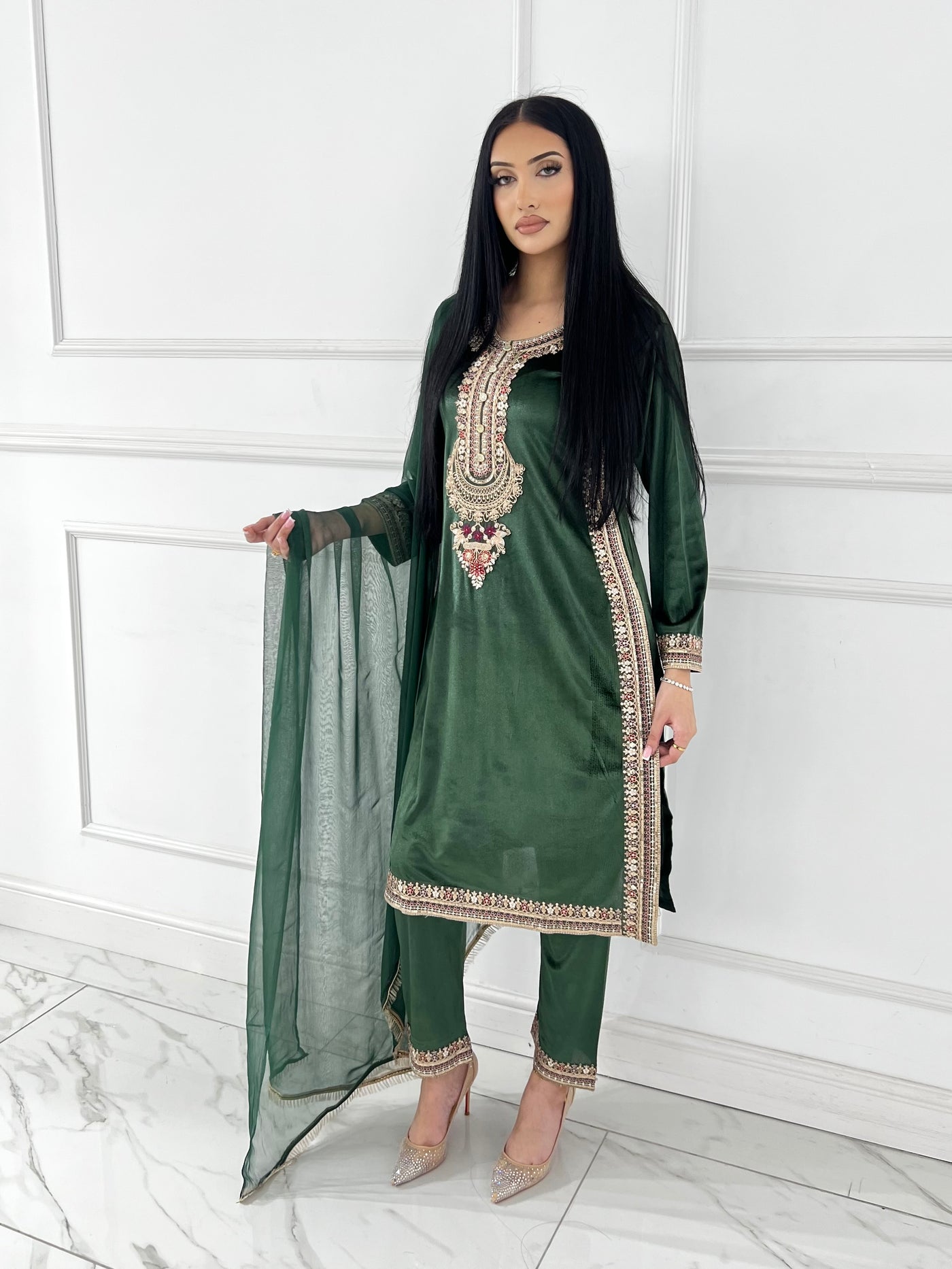 BPH-204 - Readymade Velvet Suit - Memsaab Online