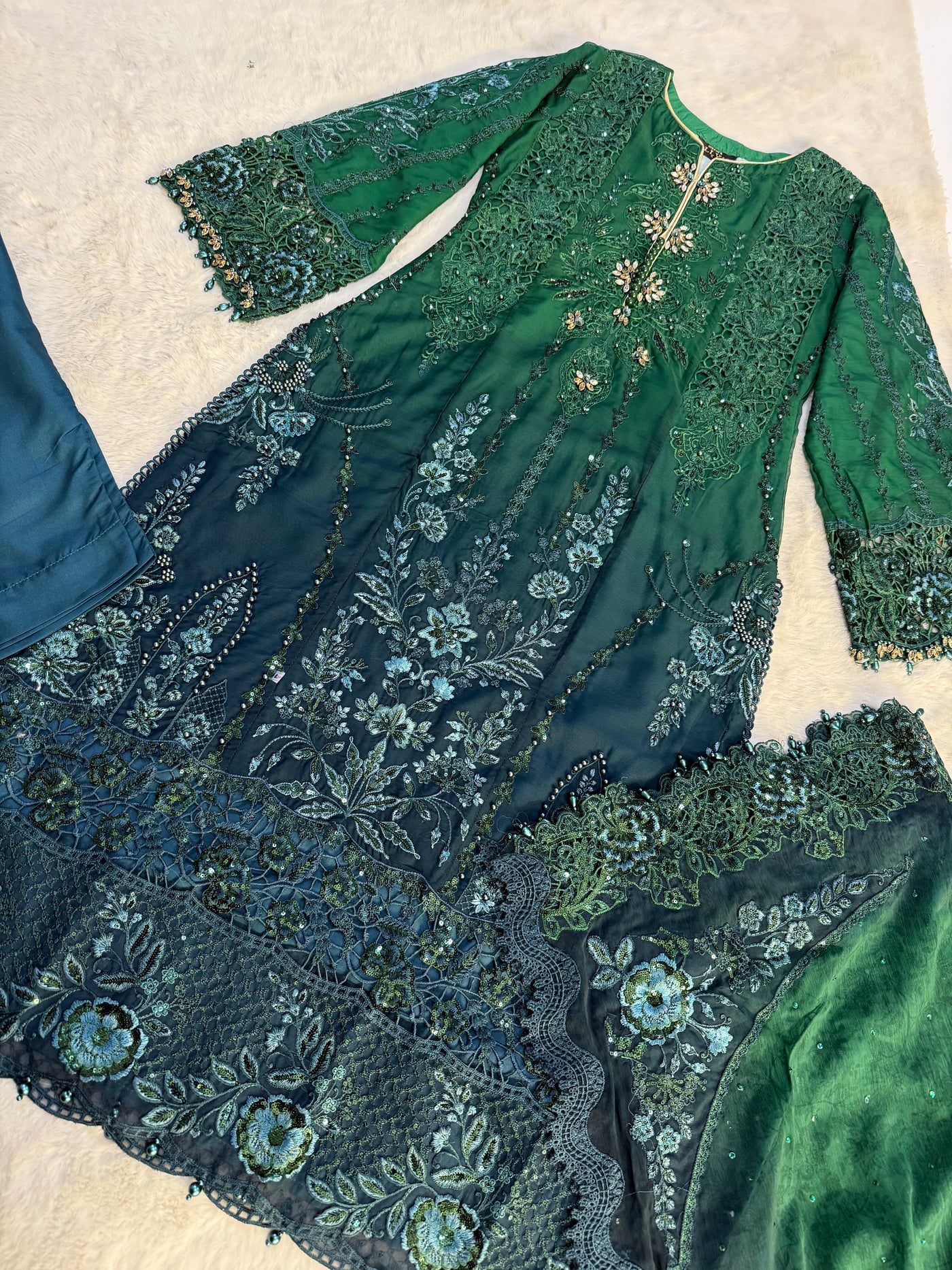 AL-4353 Readymade Chiffon Allys Formal suit 2025 - Memsaab Online