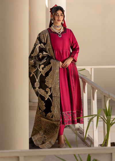 HSS-223 - Readymade Heeras linen Suit - Memsaab Online