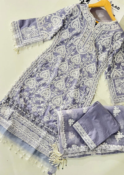 NRK106 SAFERA - Lilac Cotton Suit - Memsaab Online