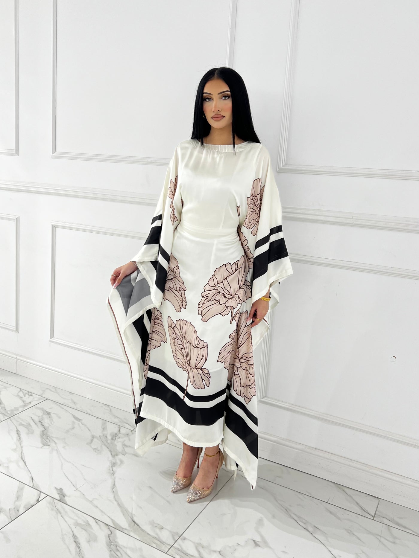 RBY-124-Readymade - Silk Kaftan 2025 - Memsaab Online