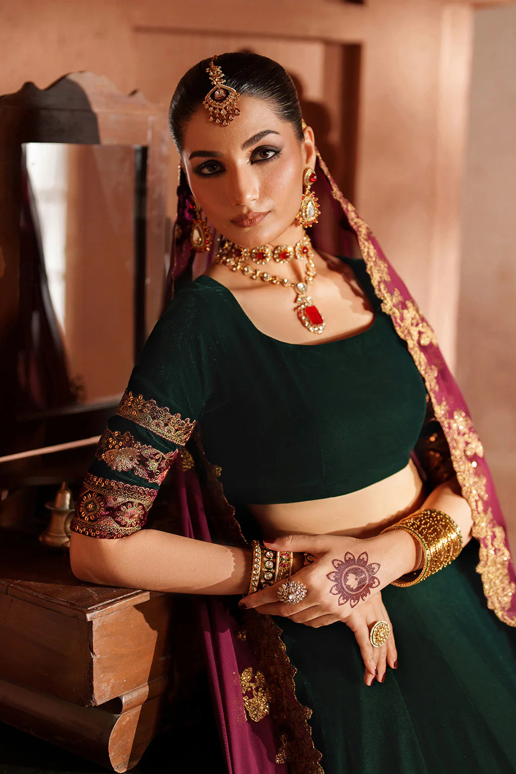 IV-65 Readymade Iznik Embroidered Velvet Edition 2025 - Memsaab Online