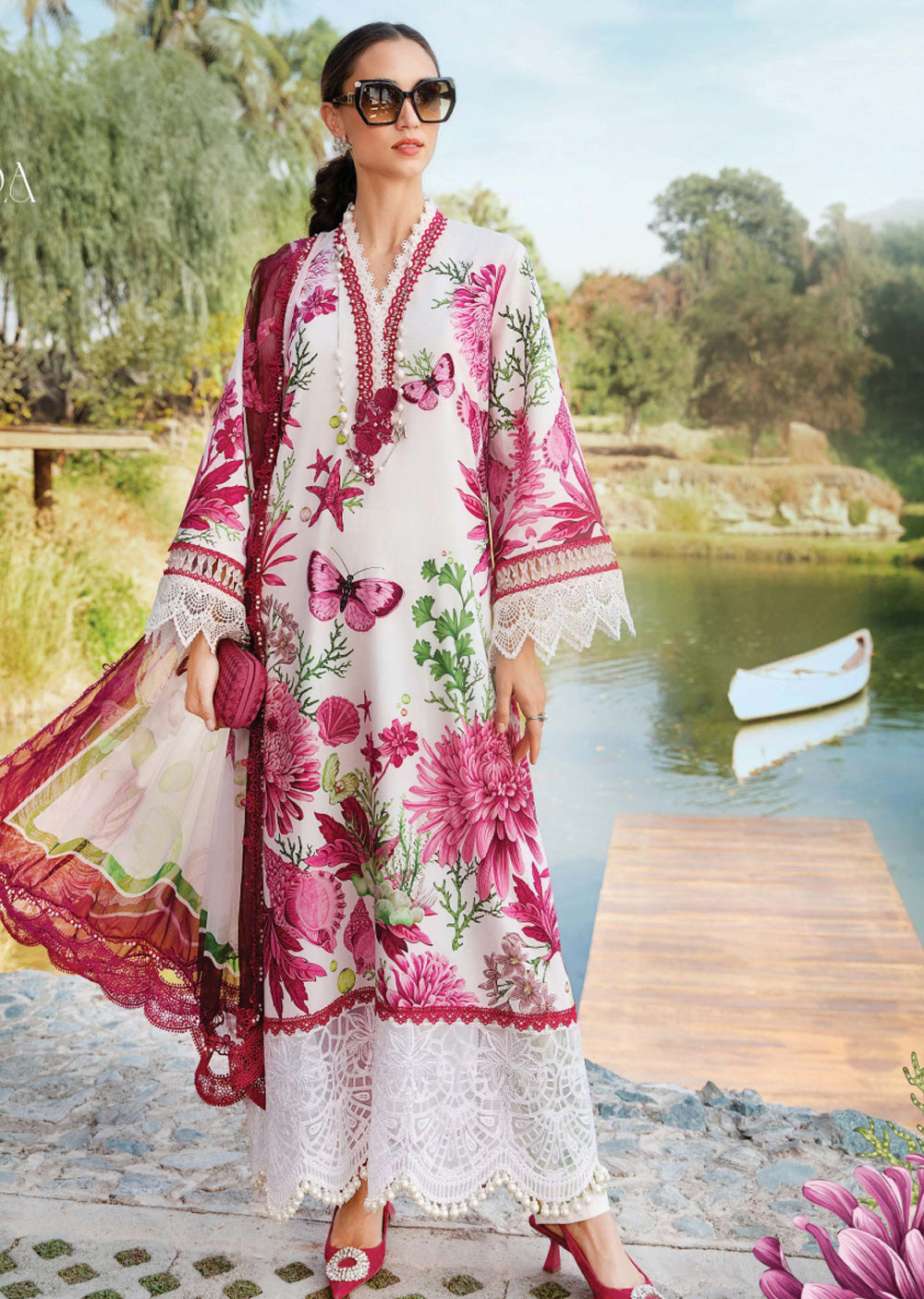 MPLS-10-A - Maria B Mprints Spring Summer Printed Lawn Suit 2025 - Memsaab Online