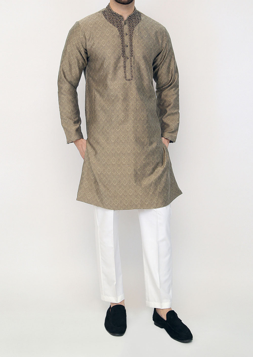 KRT-10 - Readymade - Mens Kurta Trouser Set - Memsaab Online