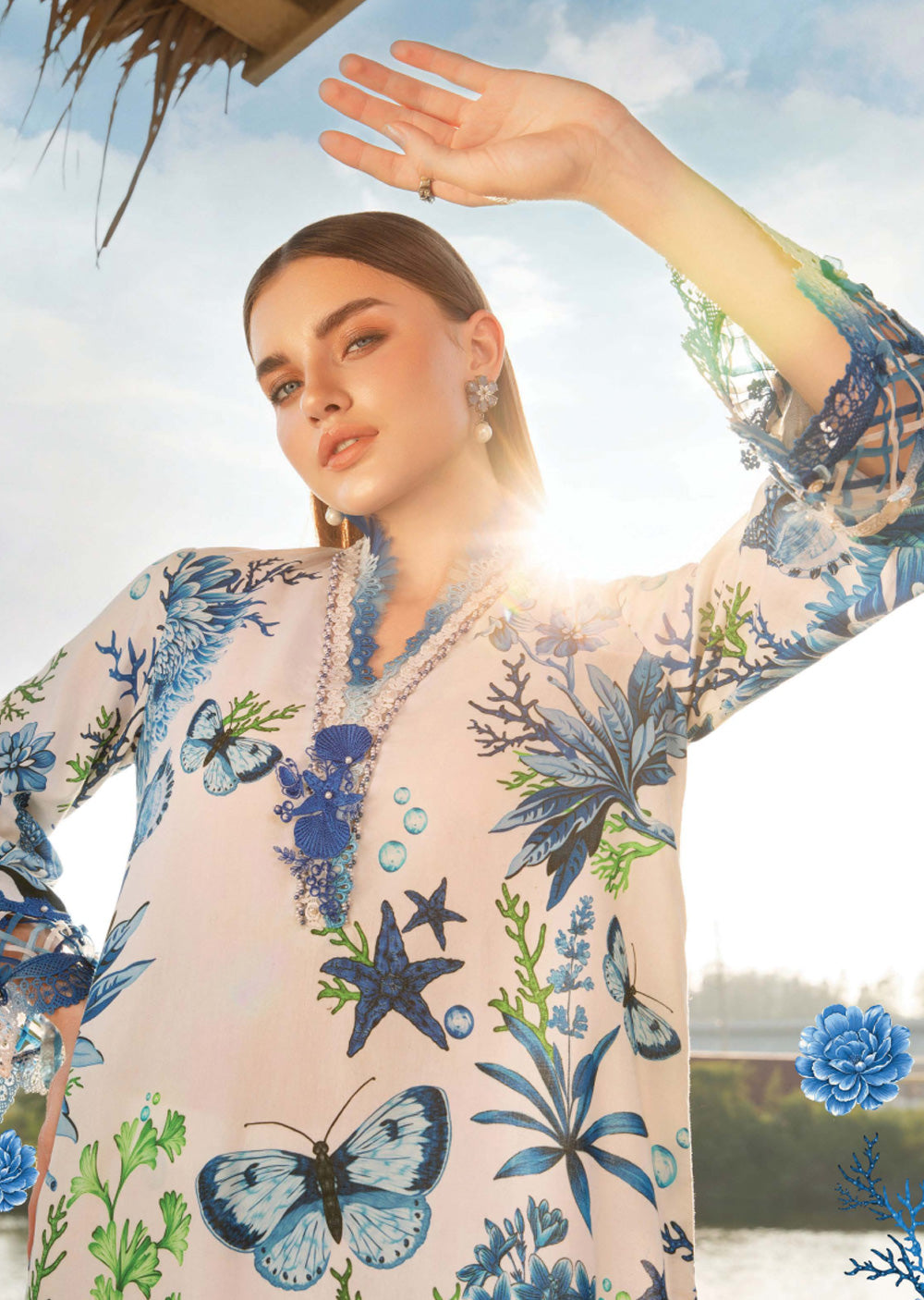 MPLS-10-B - Maria B Mprints Spring Summer Printed Lawn Suit 2025 - Memsaab Online