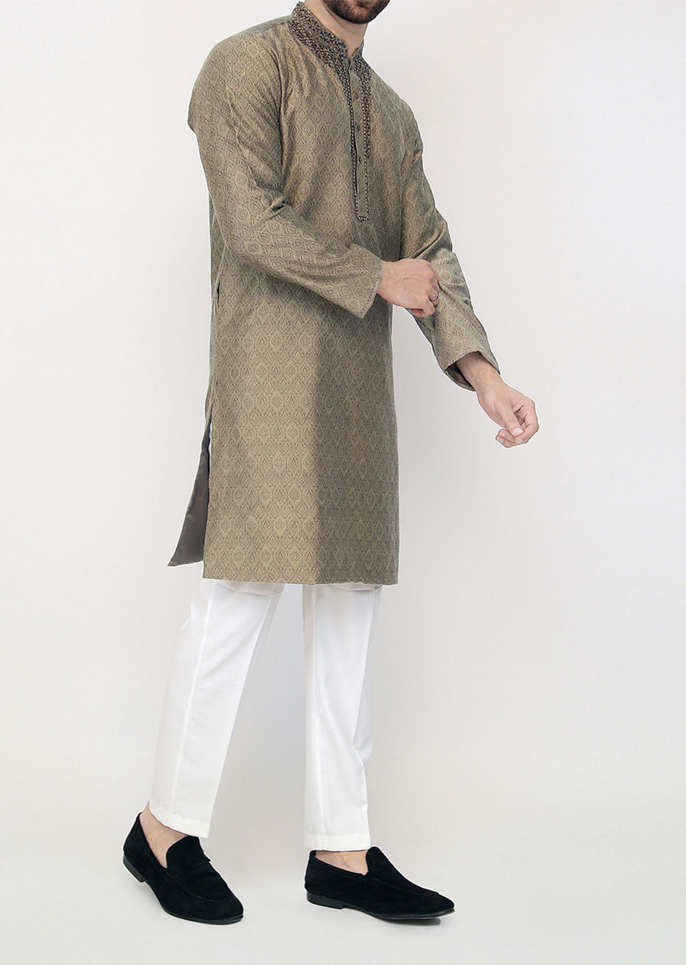 KRT-10 - Readymade - Mens Kurta Trouser Set - Memsaab Online