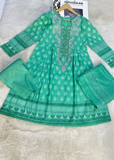 AMT470010 - Readymade Lawn Suit - Memsaab Online