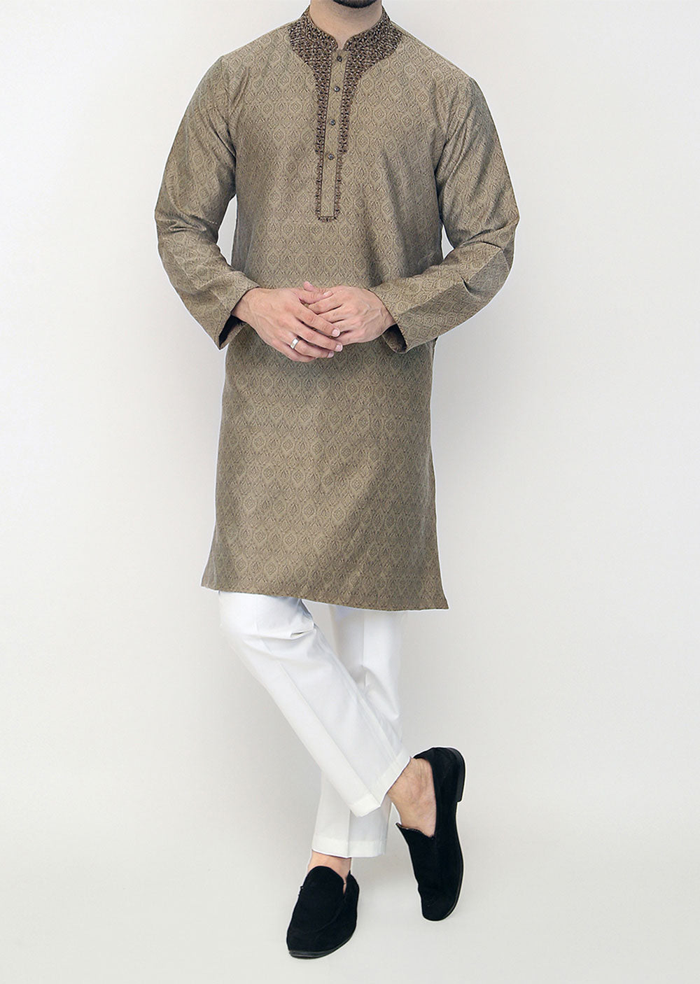 KRT-10 - Readymade - Mens Kurta Trouser Set - Memsaab Online