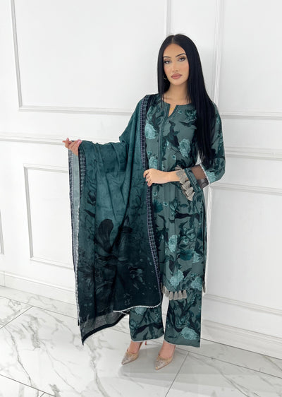 BUT-133- Readymade linen Printed suit 2025 - Memsaab Online