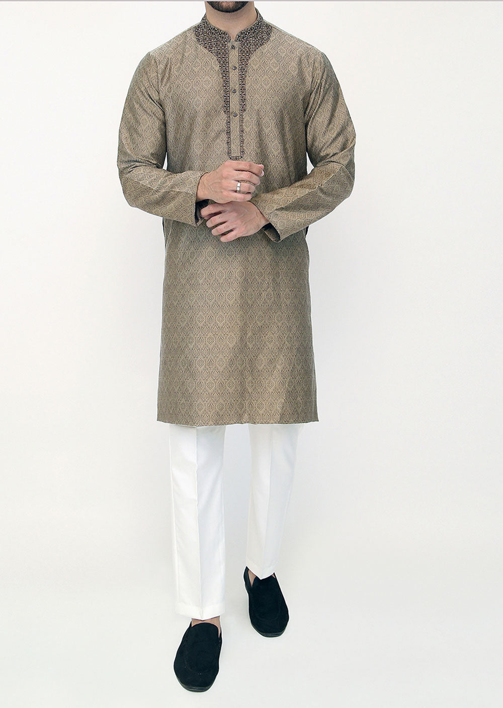 KRT-10 - Readymade - Mens Kurta Trouser Set - Memsaab Online