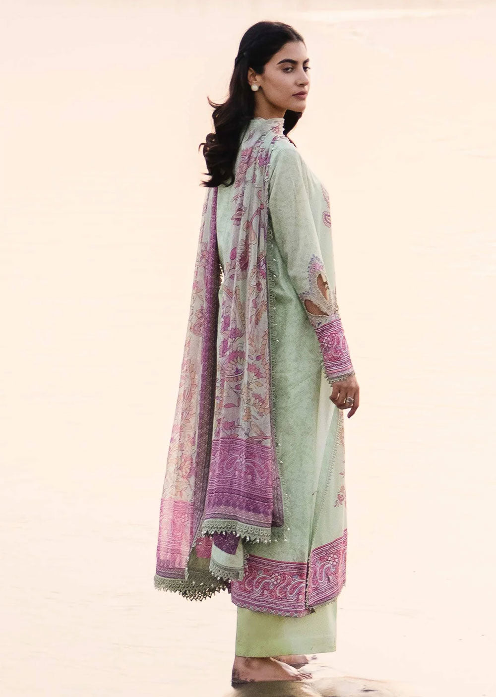 MBCS-410-A - Readymade - Maria B M.Basics Lawn Collection 2024 - Memsaab Online