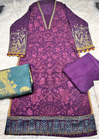 10-AMETHYST - Readymade - Baroque Chantelle Suit 2024 - Memsaab Online