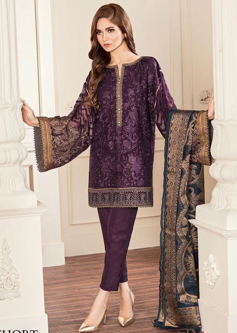 10-AMETHYST - Readymade - Baroque Chantelle Suit 2024 - Memsaab Online