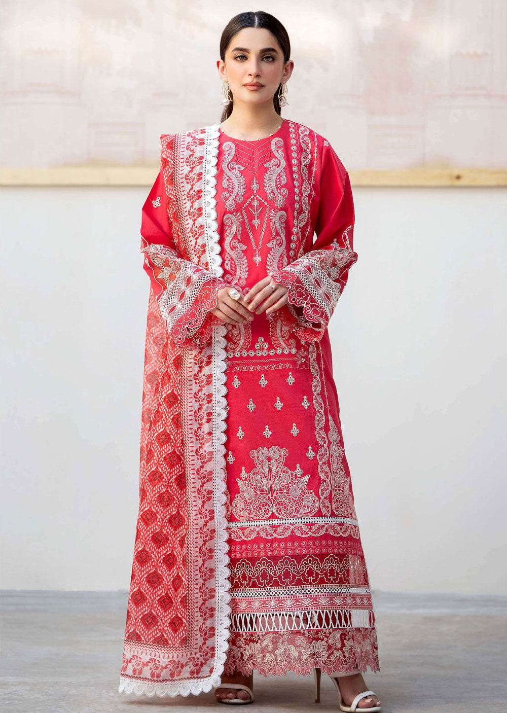 SDKH-10 - Pie - Readymade- Luxe Lawn Eid Collection 2024 - Memsaab Online