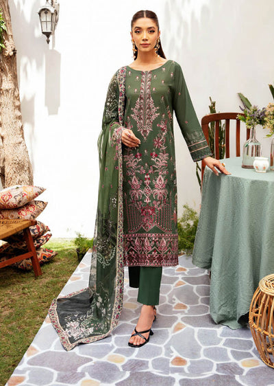 L-1210-R - Readymade - Ramsha Mashaal Luxury Lawn Vol 12 2024 - Memsaab Online