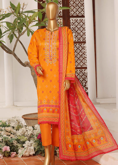 SDR-110 Summer Embroidered Lawn Suit - Memsaab Online