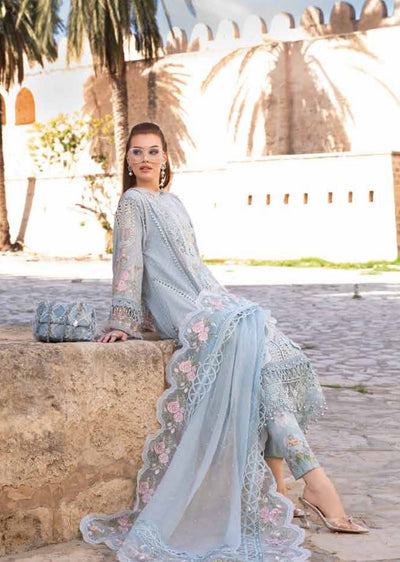 MSB-2410-B - Unstitched - Maria B Lawn Collection 2024 - Memsaab Online