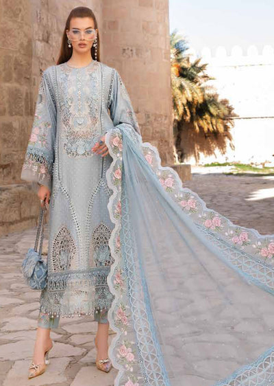 MSB-2410-B - Unstitched - Maria B Lawn Collection 2024 - Memsaab Online