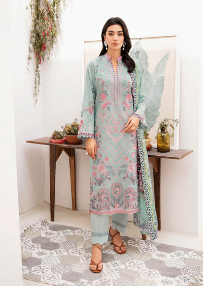 Z-1110 - Unstitched - Ramsha Mashaal Luxury Lawn Vol 11 2024 - Memsaab Online