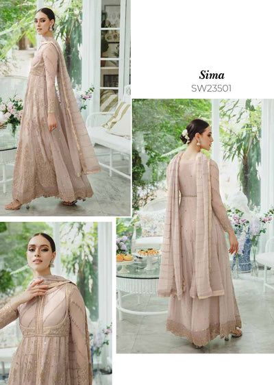 SW2310 - Readymade - Freesia by Ariya Chiffon De Luxe 2024 - Memsaab Online