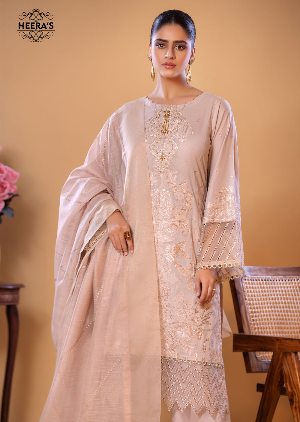 HSS-130 - Readymade Heeras Suit - Memsaab Online