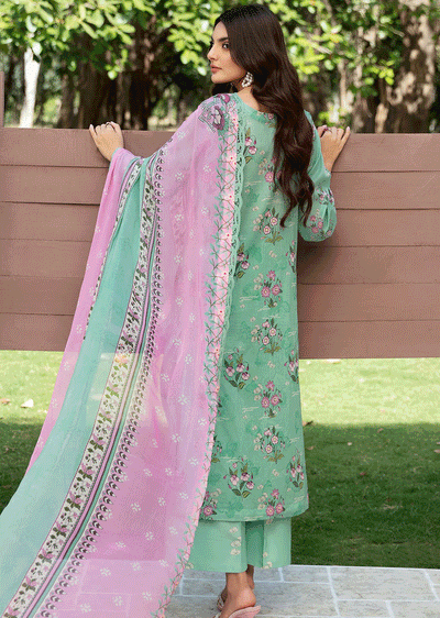 N-510 - Unstitched - Ramsha Rangrez Lawn Collection Vol 5 2024 - Memsaab Online