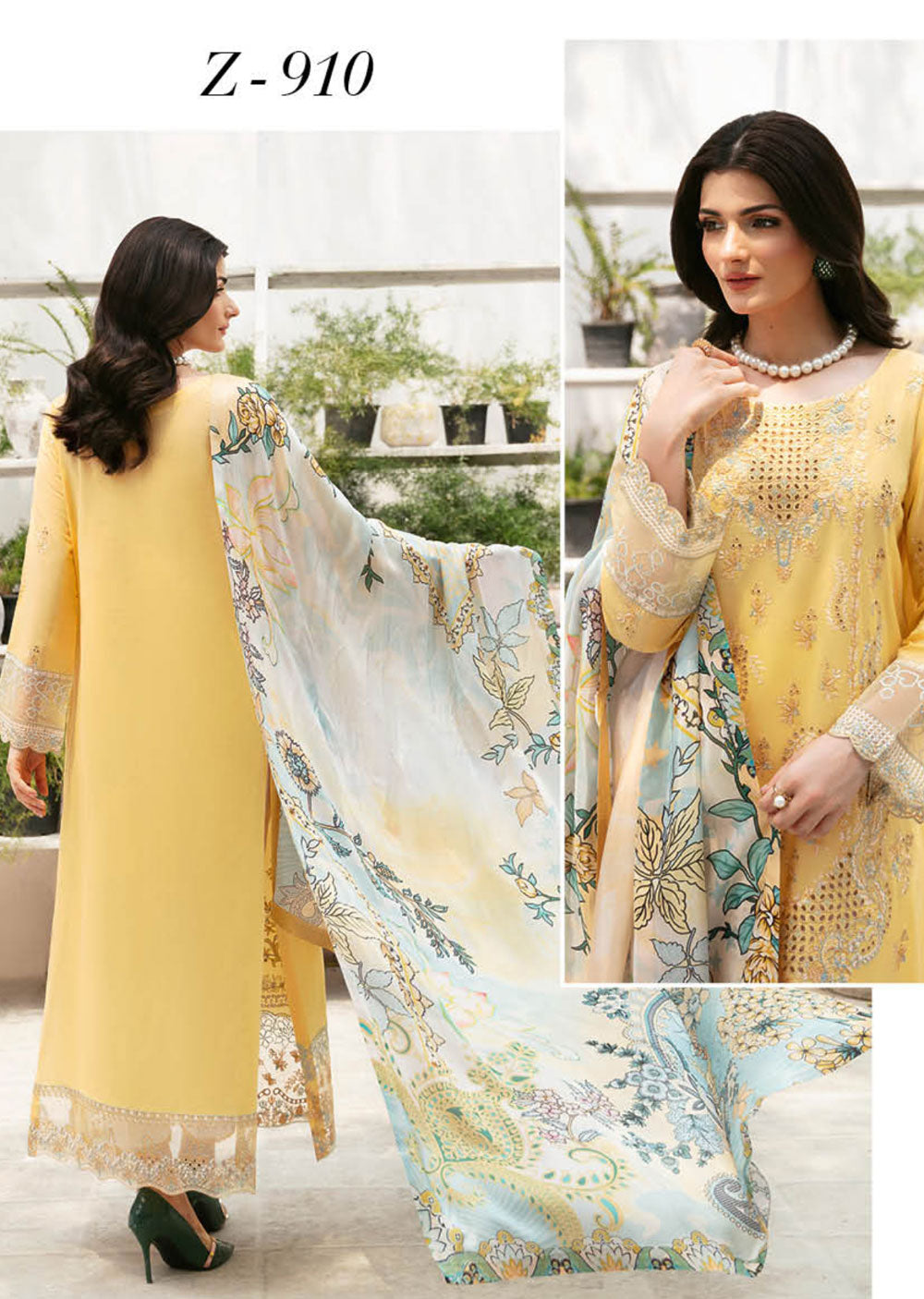 Z-910-R - Readymade - Ramsha Andaaz Luxury Lawn Vol 9 2024 - Memsaab Online