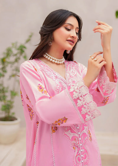 MALINA- Readymade 3 Piece Cotton Suit - Memsaab Online