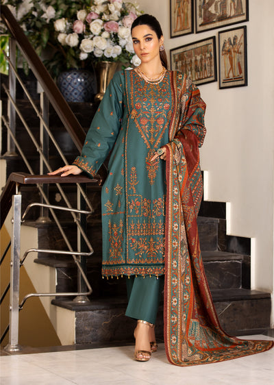 HSS-240 - Readymade Heeras linen Suit - Memsaab Online