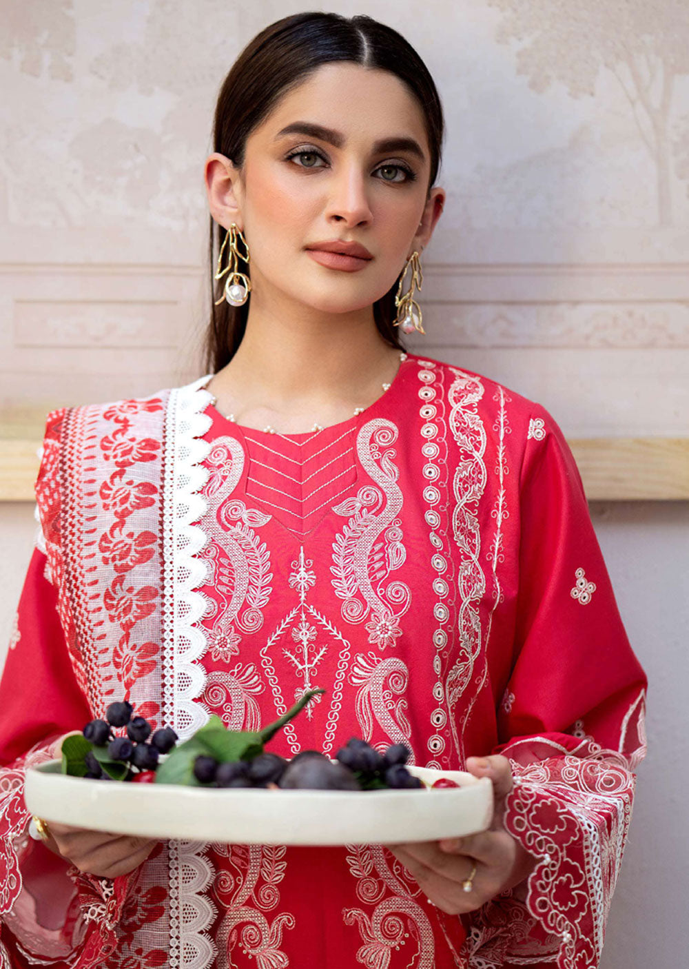 SDKH-10 - Pie - Readymade- Luxe Lawn Eid Collection 2024 - Memsaab Online